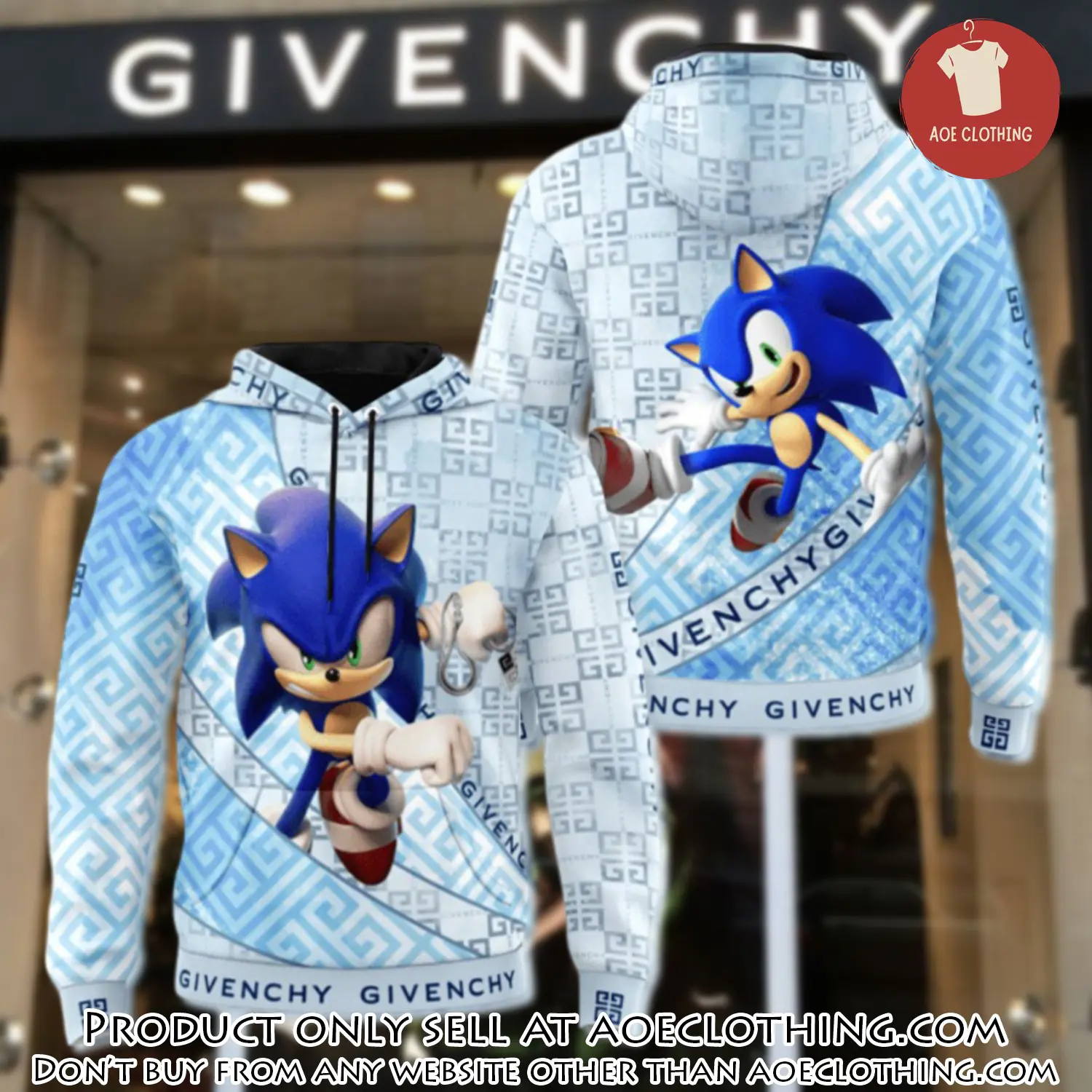 Givenchy sonic unisex hoodie luxury brand gifts  jh1860 aoe1415121